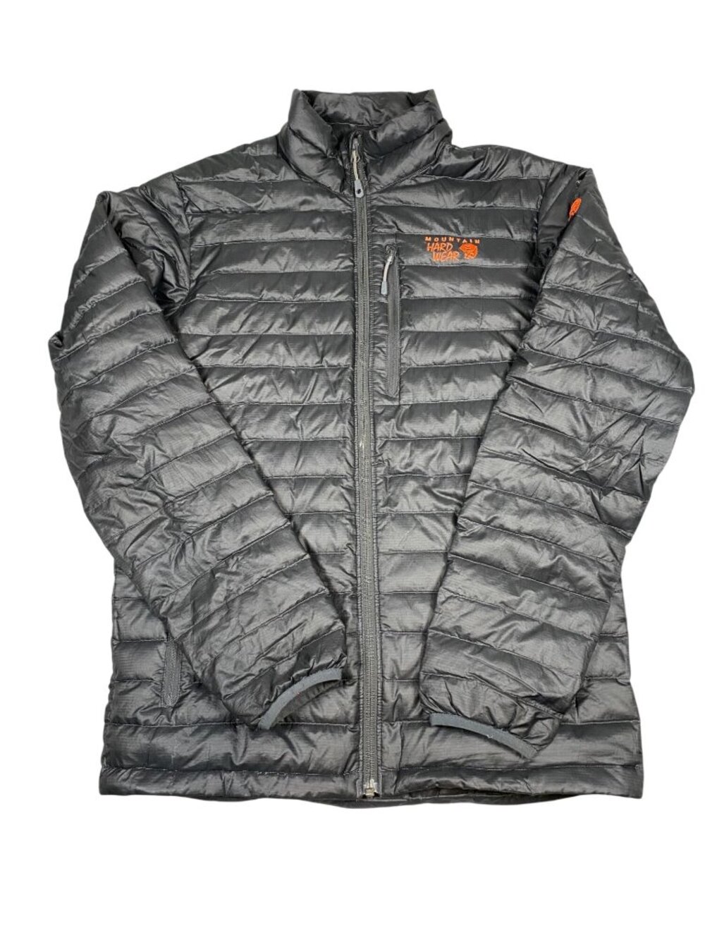 Mountain Hardwear Mens Insulated Black Jacket Goose Down Lightweight S Full-Zip